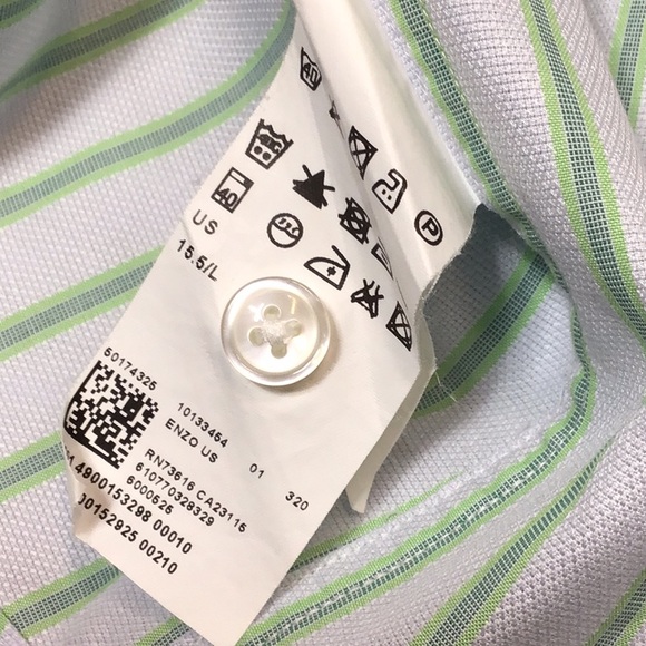 BOSS Hugo Boss ‘Regular Fit’ Cotton Pinstripe Long Sleeve - Picture 4 of 9